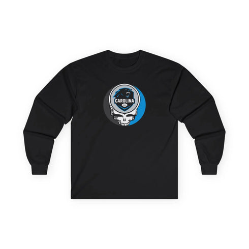 Grateful Dead - Carolina Panthers Stealie Ultra Cotton Long Sleeve Tee - StealieShop